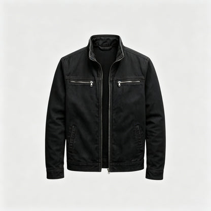 Men’s Retro Stand Collar Bomber Jacket