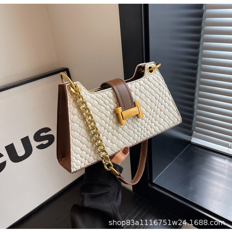 Women’s Metal Buckle Small Square Crossbody Bag
