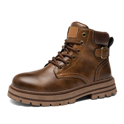 Men’s British-Style Leather Martin Boots