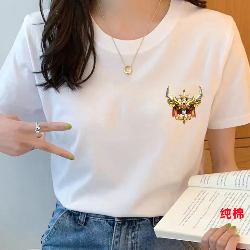 Women’s Pure Cotton Loose-Fit Crew Neck T-Shirt