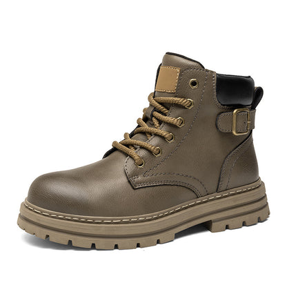 Men’s British-Style Leather Martin Boots