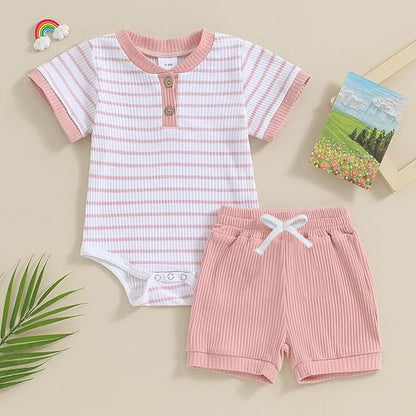 Baby Summer Short Sleeve Romper Jumpsuit