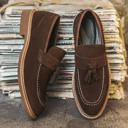 Men’s Suede Tassel Slip-On Loafers