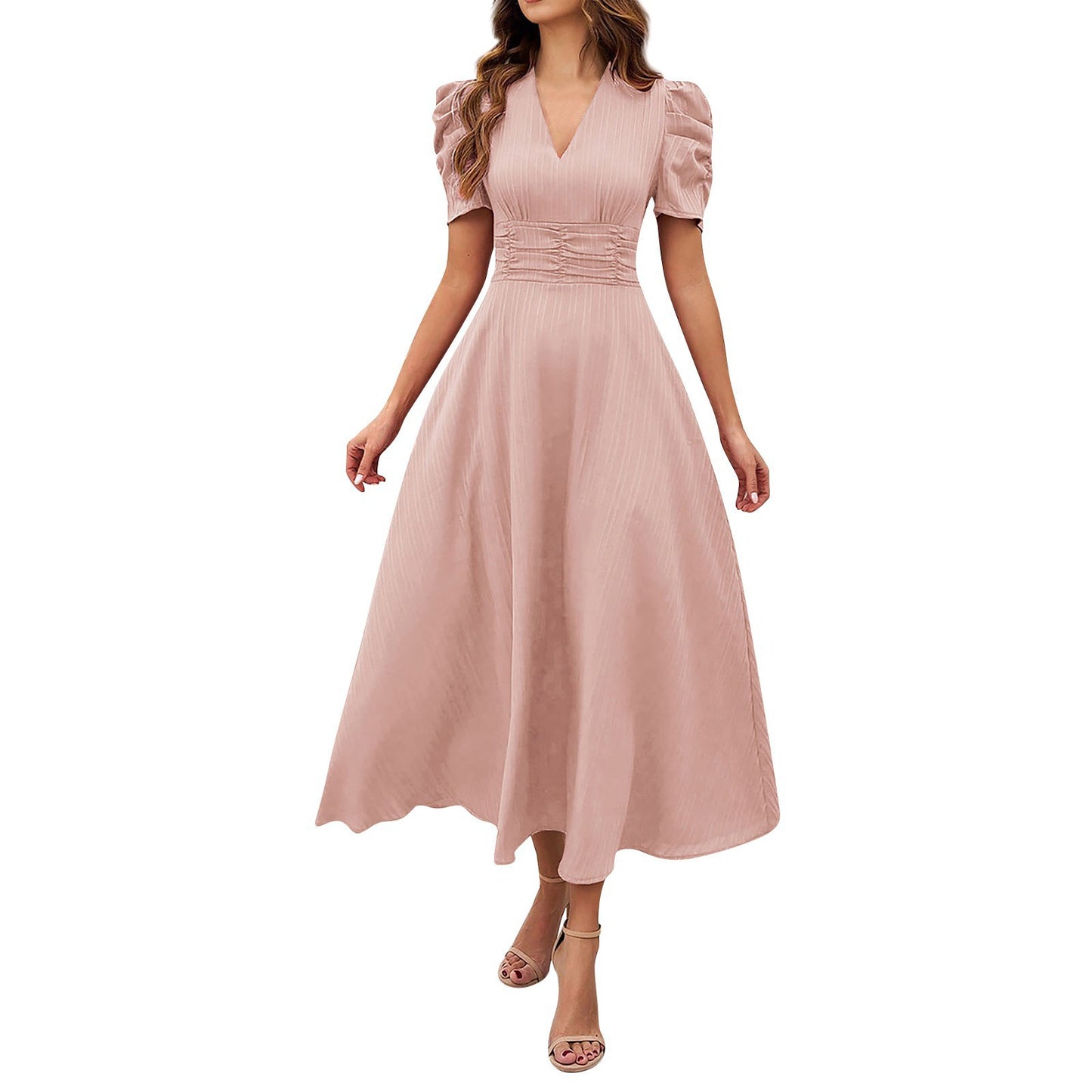 Elegant Women’s High Waist Summer Dress