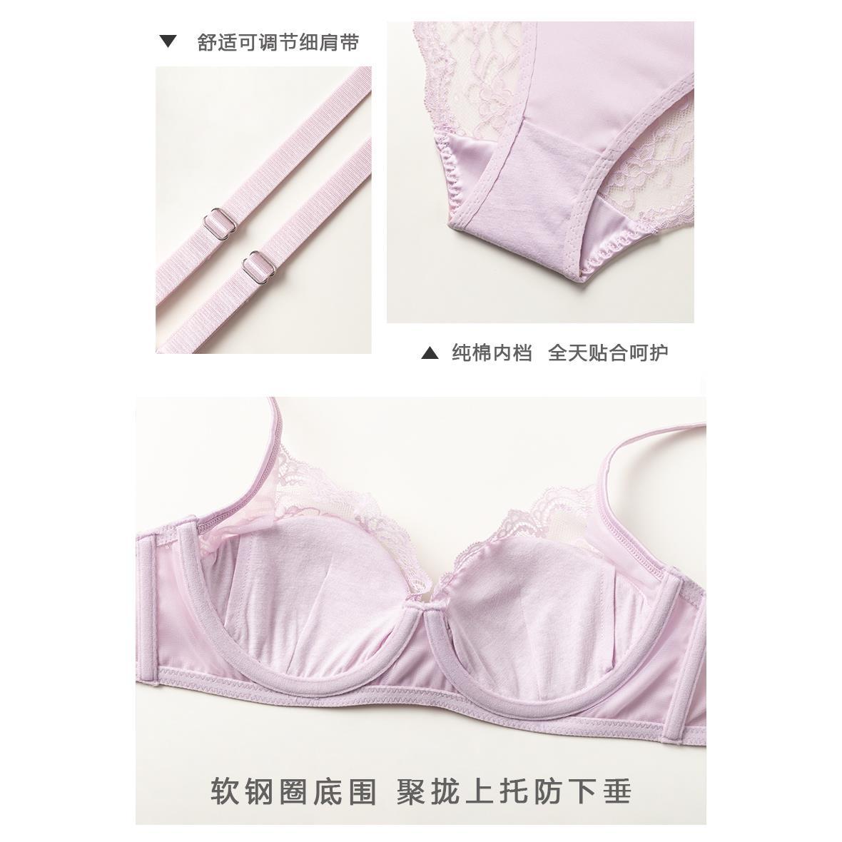 Women’s Seamless Lace Underwire Bra (Plus Size Support)