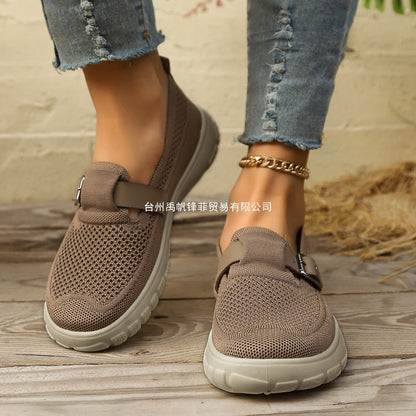 Women’s Plus Size Breathable Thick-Sole Loafers