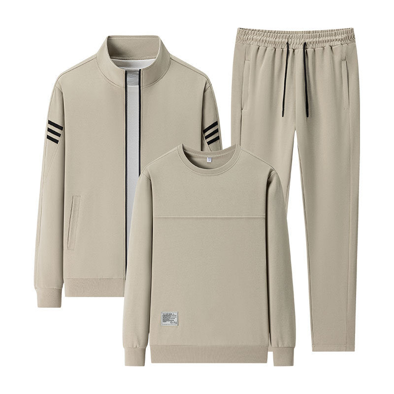 Men’s Casual Sweatshirt 3-Piece Sports Set