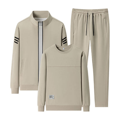 Men’s Casual Sweatshirt 3-Piece Sports Set