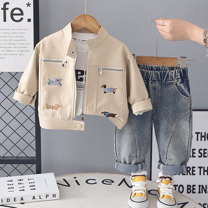 Boys’ Long Sleeve 3-Piece Outfit Set