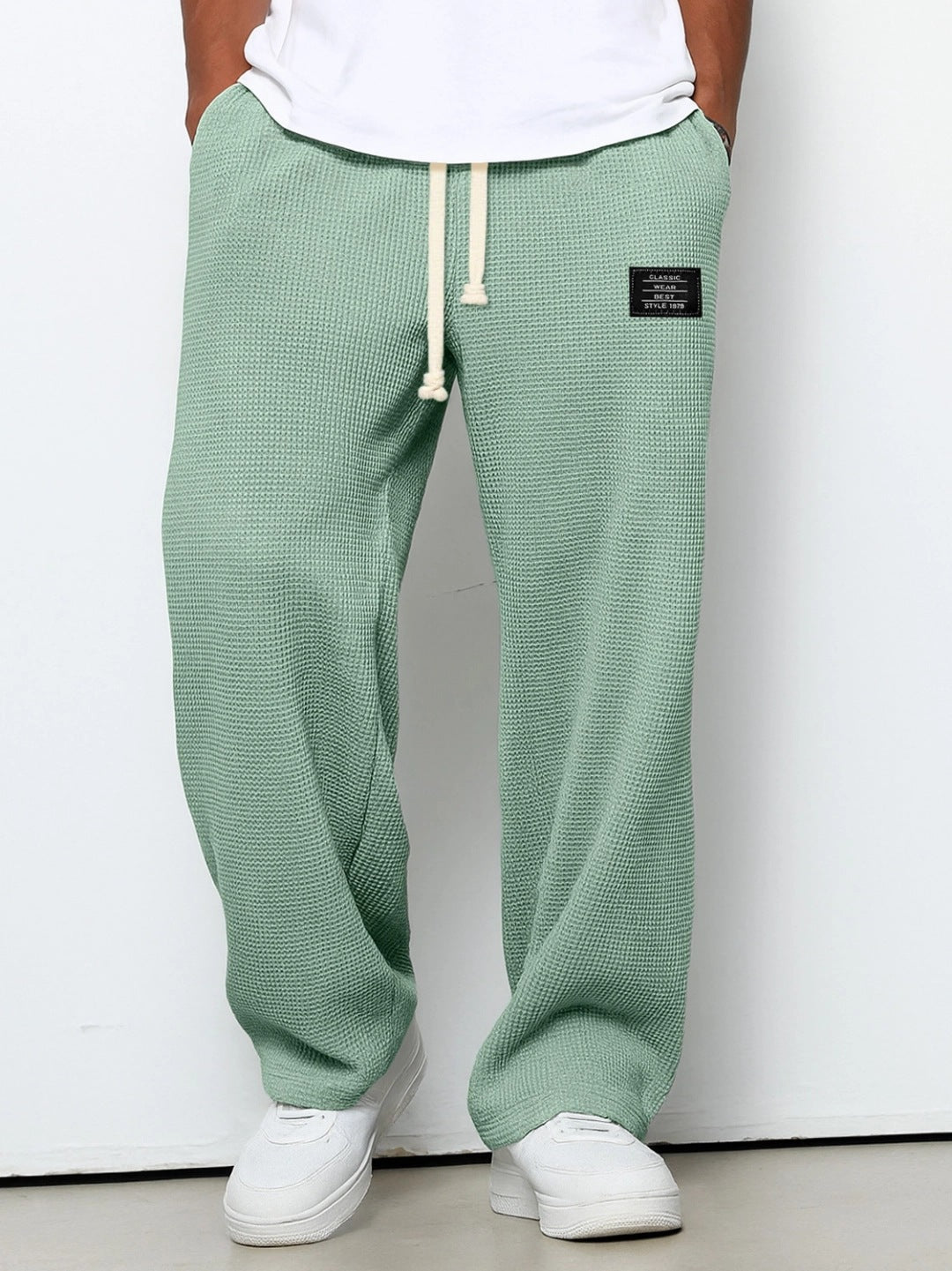 Men’s Loose-Fit Drape Straight-Leg Sweatpants