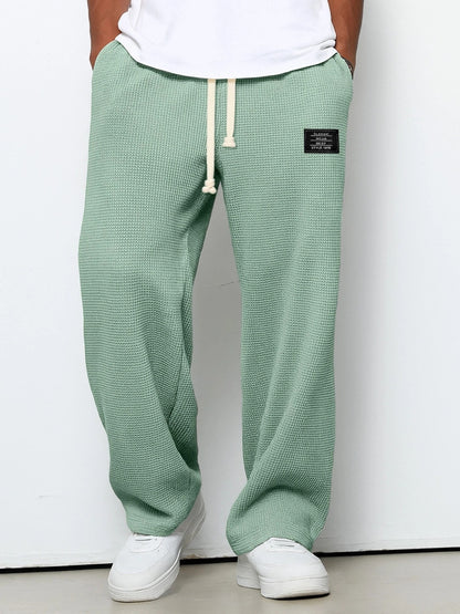 Men’s Loose-Fit Drape Straight-Leg Sweatpants