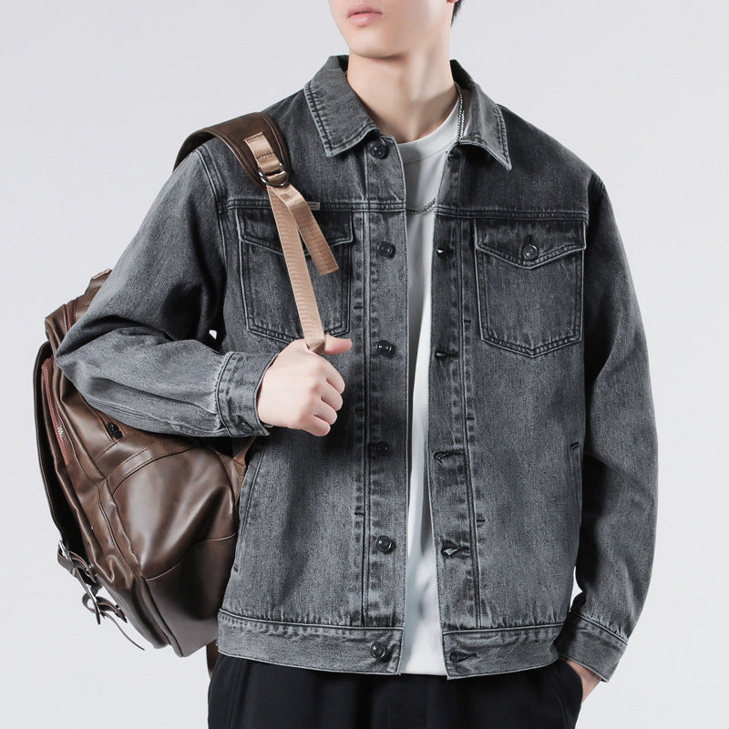 Men’s American Multi-Pocket Denim Jacket