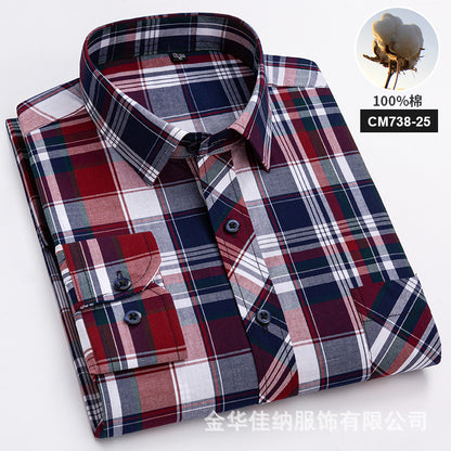 Men’s Cotton Check Casual Shirt