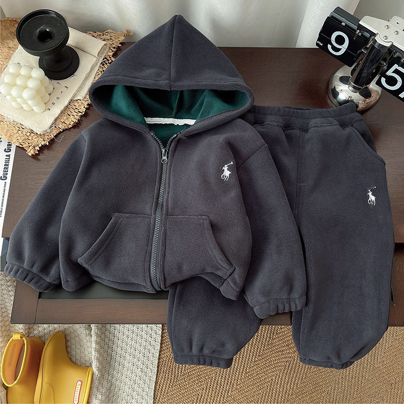 Kids’ Fleece Hooded 2-Piece Set