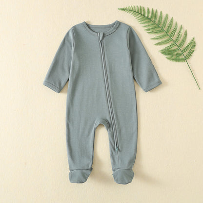 Baby Autumn Winter Long Sleeve Zipper Romper