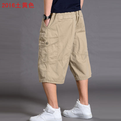 Men’s Loose-Fit 7/8 Cropped Cargo Pants
