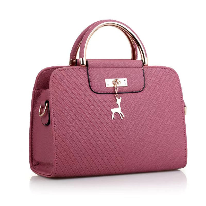Women’s Solid Color Square Crossbody Bag