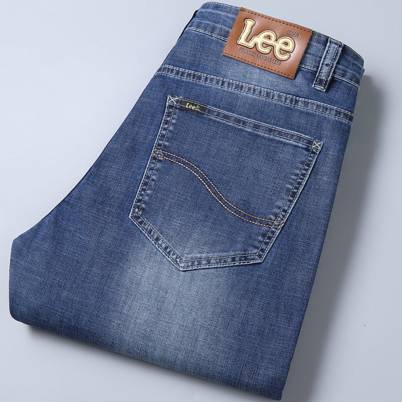 Men’s Thick Stretch Straight-Leg Jeans