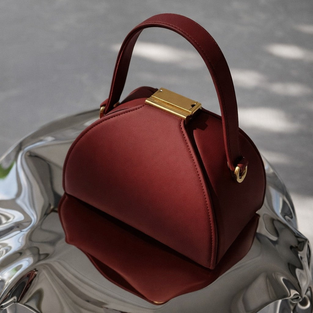 Women’s Vintage Semi-Round Geometric Crossbody Bag
