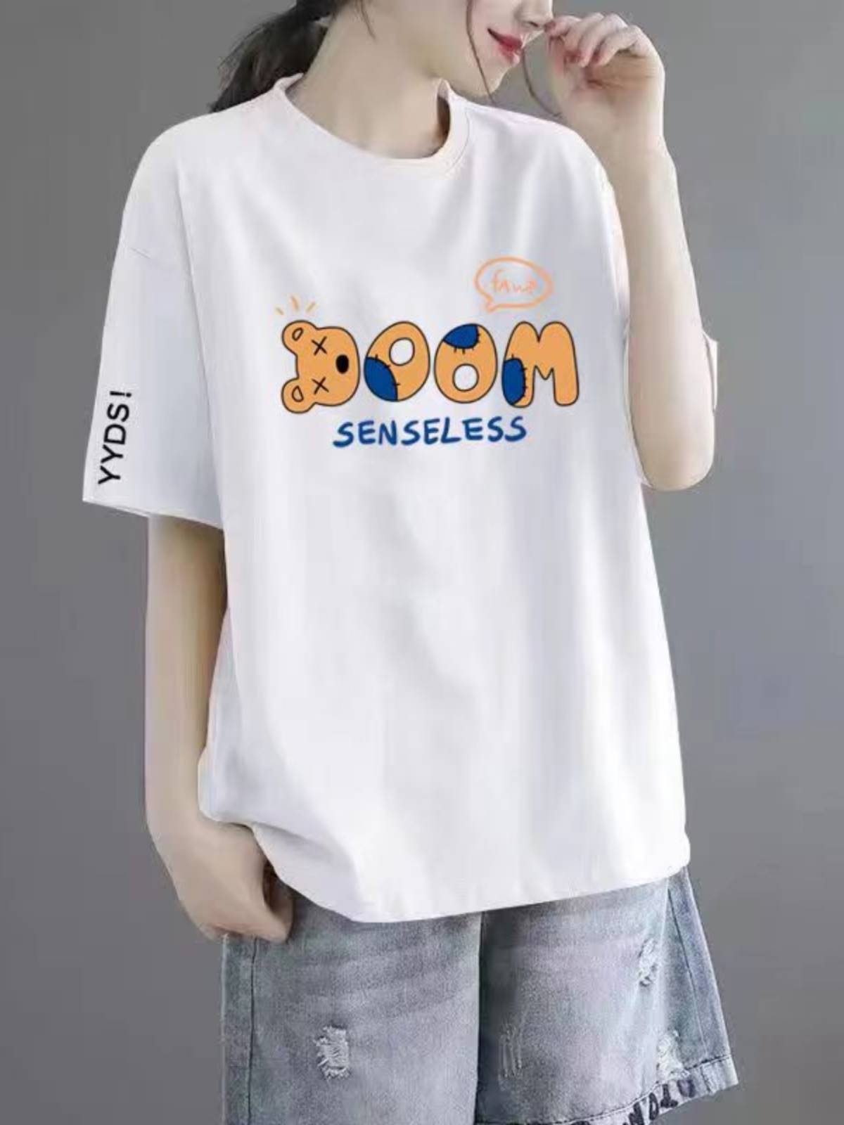 Women’s Printed Loose-Fit Short Sleeve T-Shirt