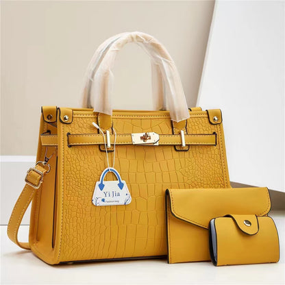 Women’s Macaron 3-Piece Handbag Set