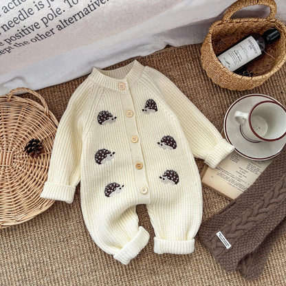 Baby Korean Style Knitted Romper Jumpsuit