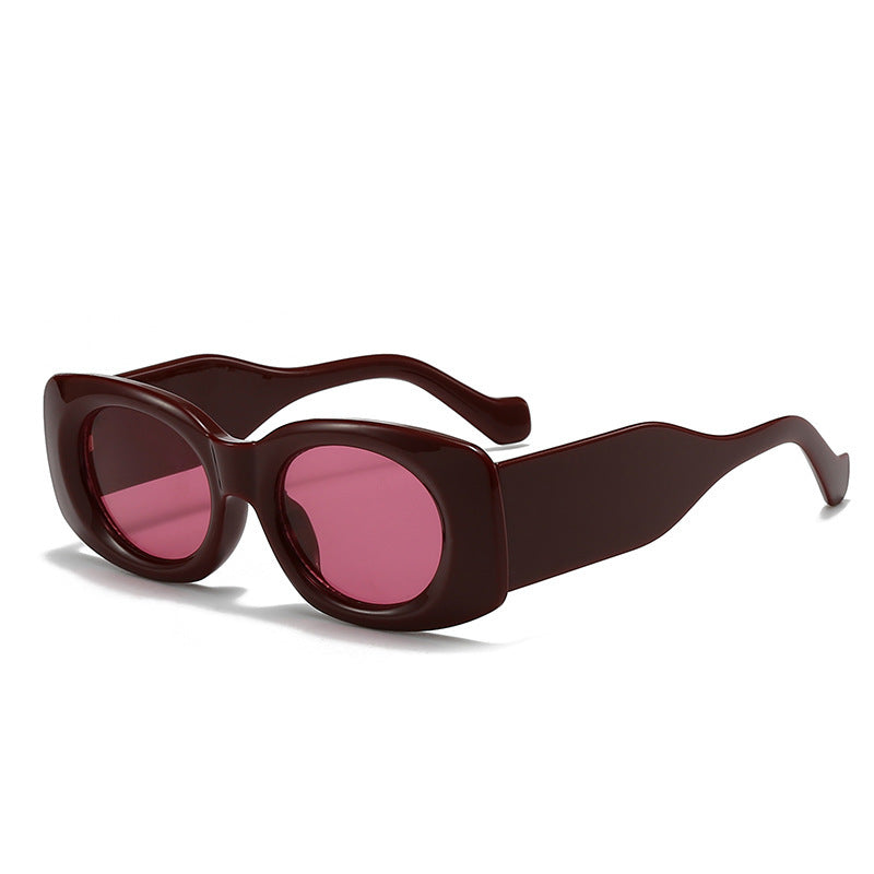 Retro Square Frame UV Protection Sunglasses