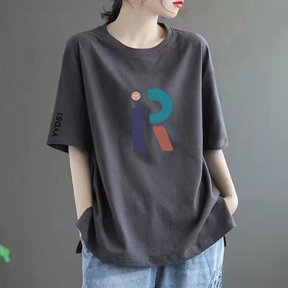 Women’s Printed Loose-Fit Short Sleeve T-Shirt