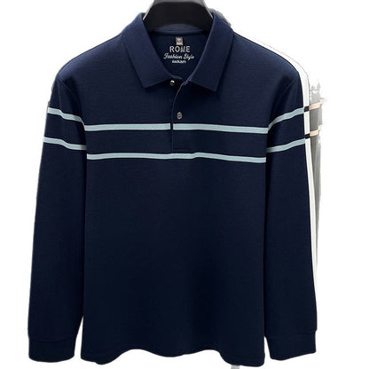 Men’s Long Sleeve Collared Casual T-Shirt