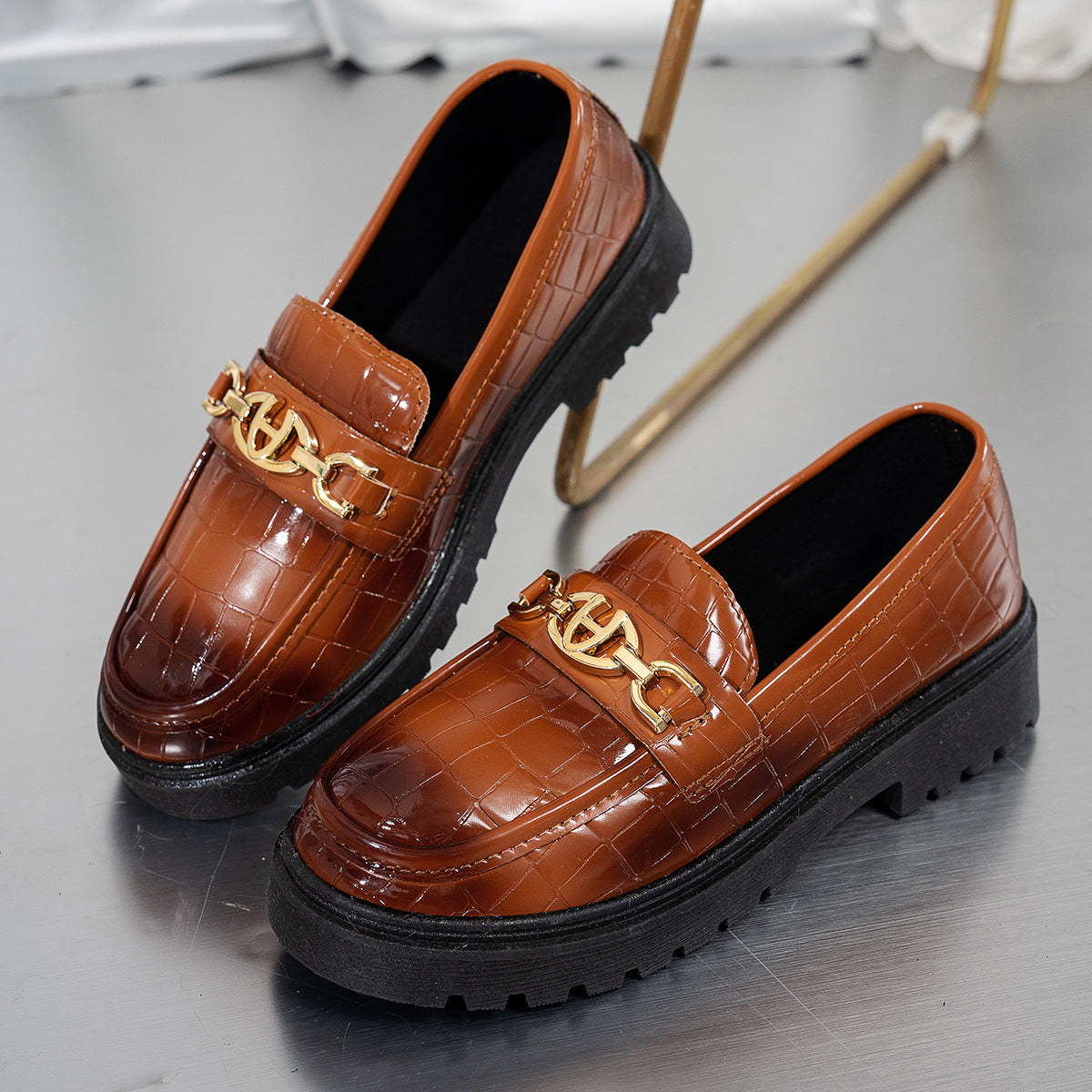 Women’s Platform Color-Block Loafers