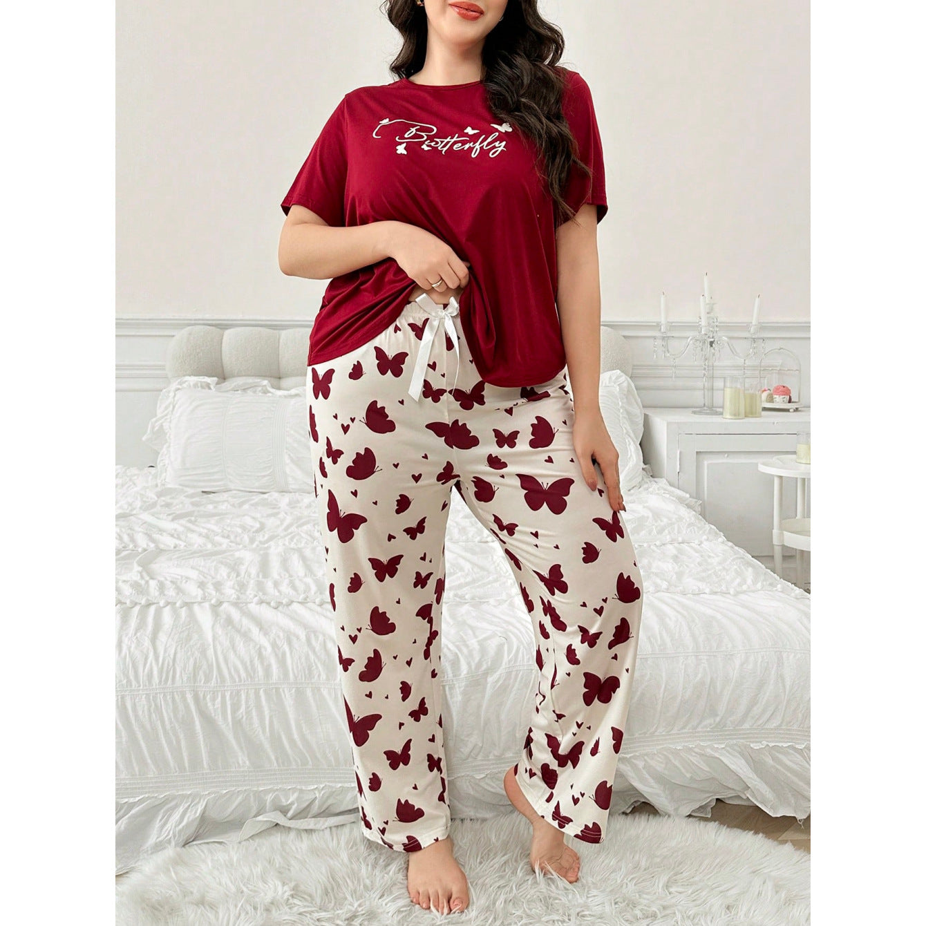 Women’s Plus Size Casual Loungewear Set