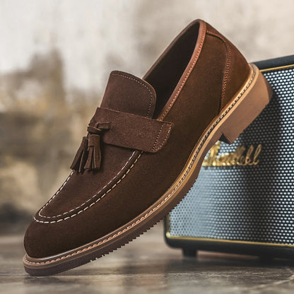 Men’s Suede Tassel Slip-On Loafers