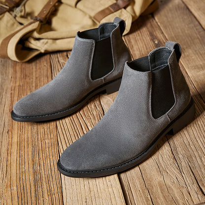 Men’s Suede Chelsea Ankle Boots