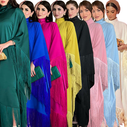 Women’s Tassel Pullover Long Dress