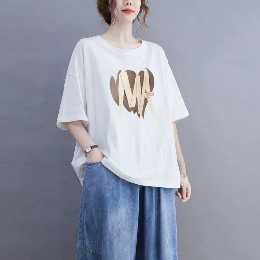 Women’s Plus Size Loose-Fit Casual T-Shirt