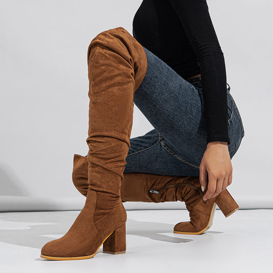 Women’s Over-the-Knee Block Heel Boots