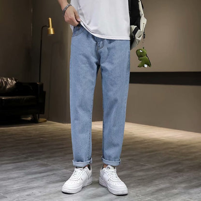Men’s Slim Fit Stretch Cropped Jeans