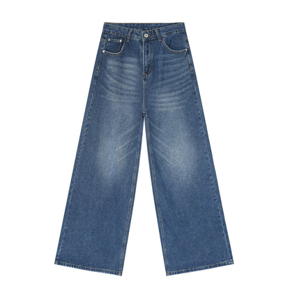 Men’s Vintage Washed Straight-Leg Jeans