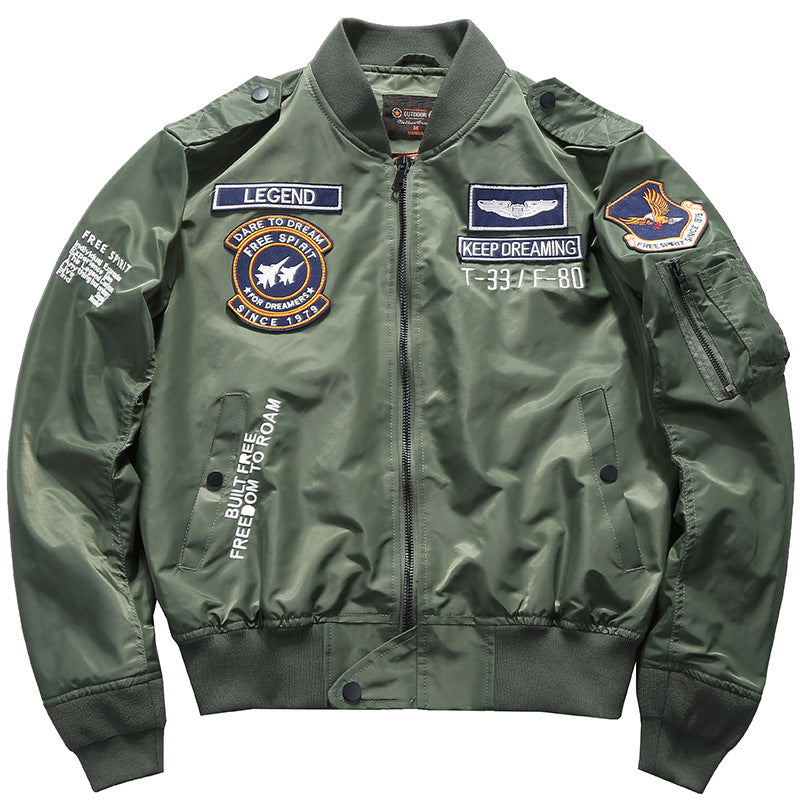 Men’s MA-1 Embroidered Bomber Jacket