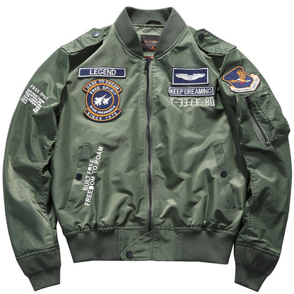 Men’s MA-1 Embroidered Bomber Jacket