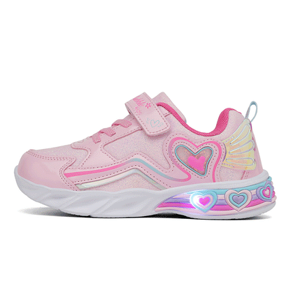 Girls’ Light-Up Breathable Sports Shoes