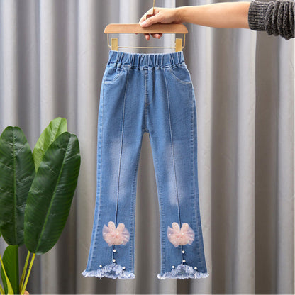 Girls’ Flared Denim Jeans