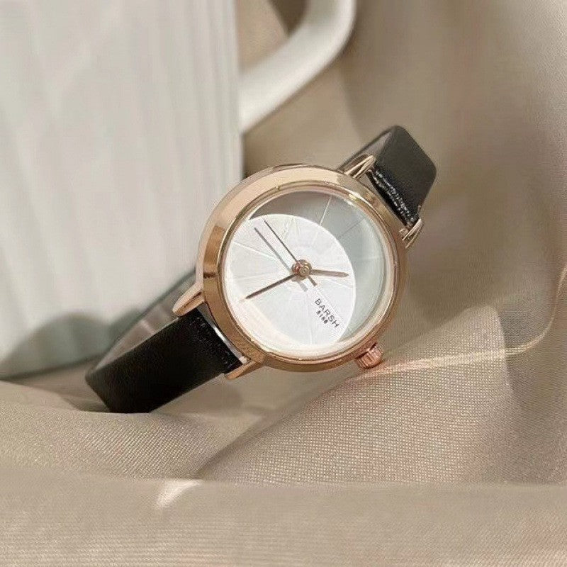 Women’s Retro Small Dial Fashion Leather Watch