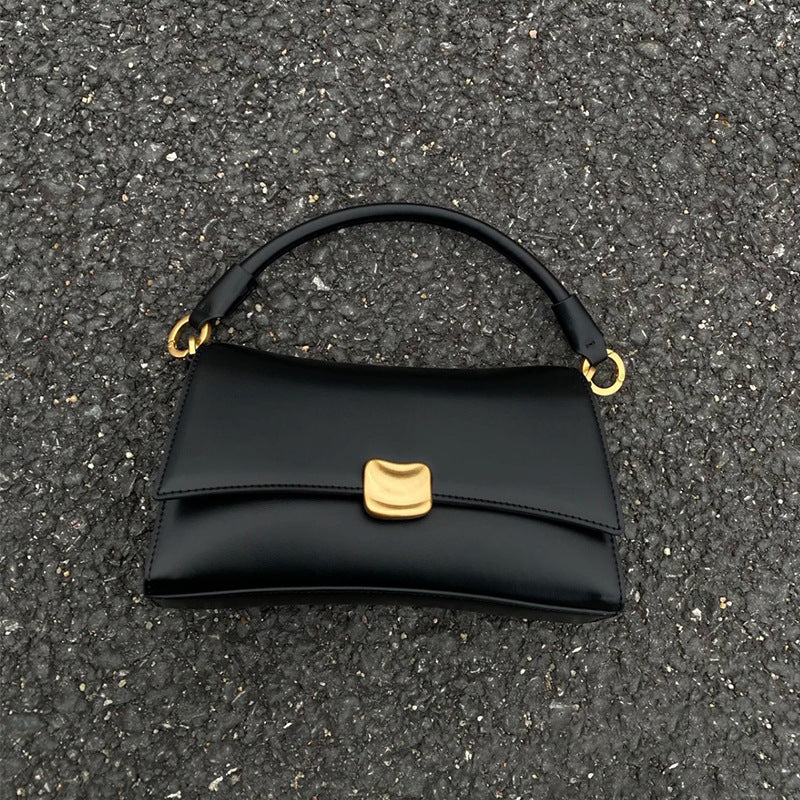 Women’s Black Baguette Underarm Crossbody Bag