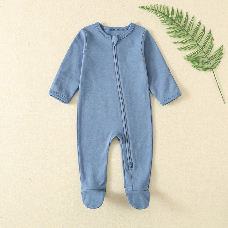 Baby Autumn Winter Long Sleeve Zipper Romper