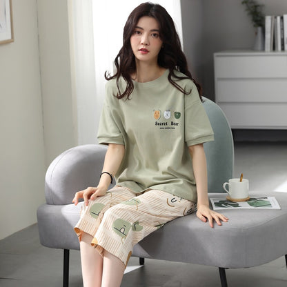 Women’s Plus Size Artistic Style Pajama Set