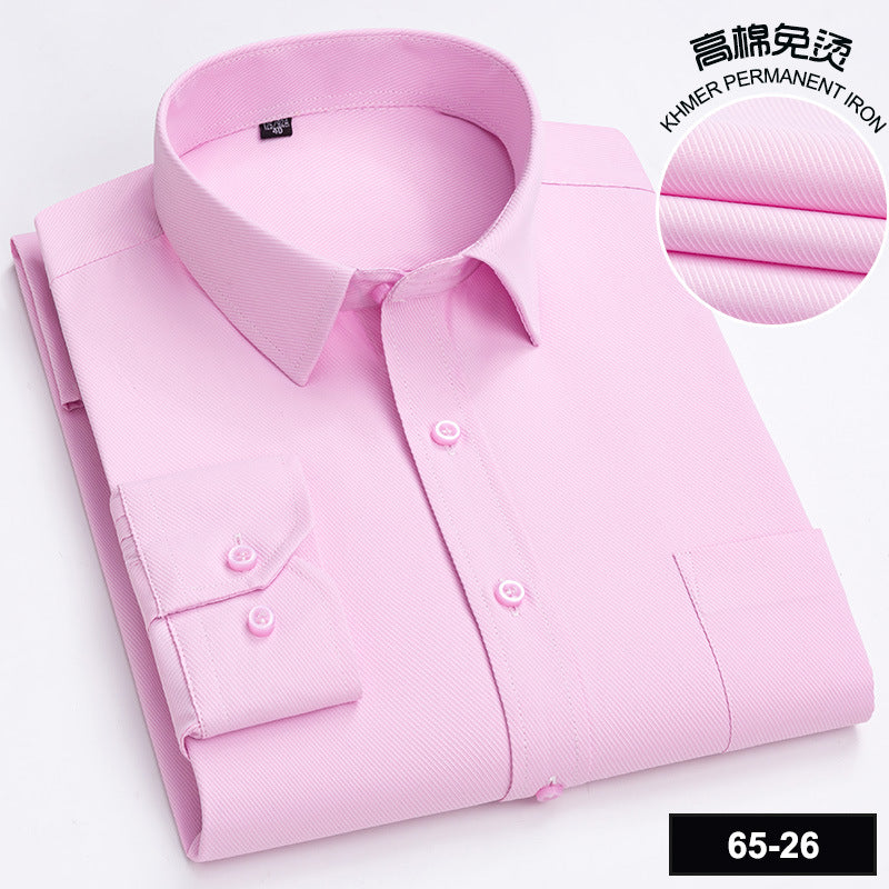 Men’s Cotton Plaid Long-Sleeve Casual Shirt