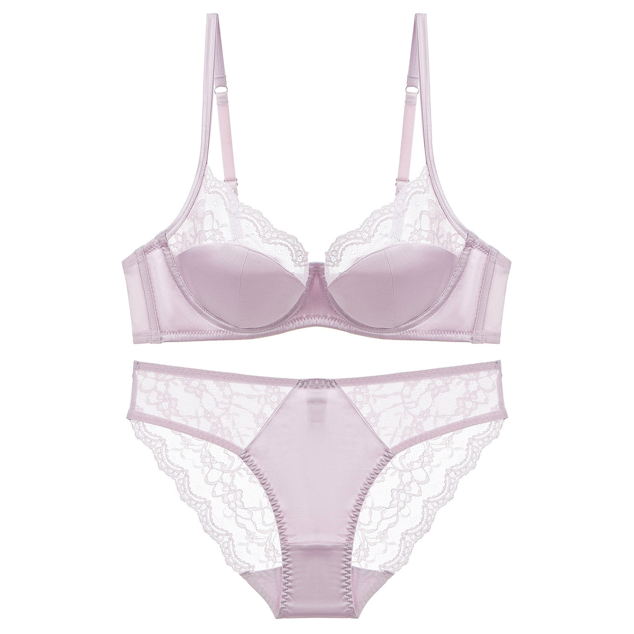 Women’s Seamless Lace Underwire Bra (Plus Size Support)