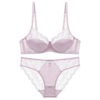 Women’s Seamless Lace Underwire Bra (Plus Size Support)