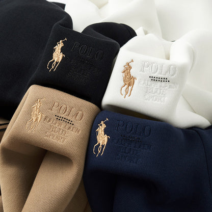 Men’s Embroidered Crew Neck Cotton Sweatshirt
